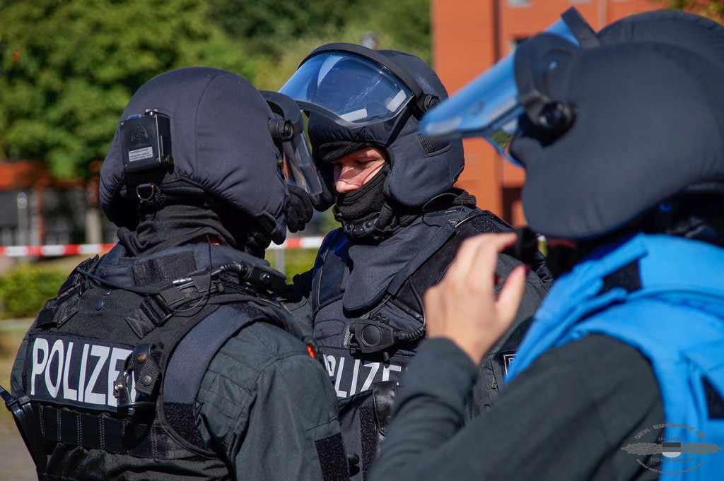 Ruhestörung eskaliert: Polizeibeamte mit Axt bedroht