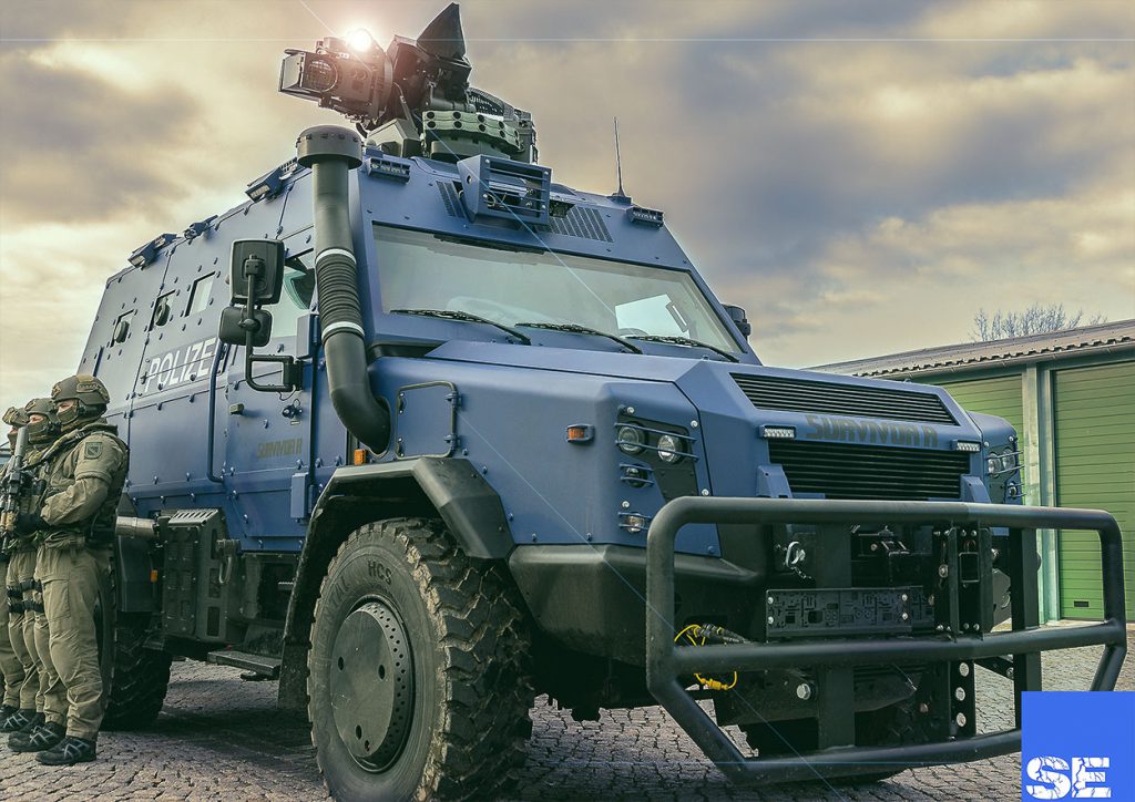 Sondergeschütztes Fahrzeug Survivor R für das SEK Sachsen